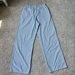 ABERCROMBIE & FITCH Striped Blue & White Pants Size S Women’s